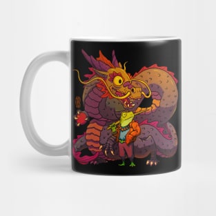 Year of the Dragon Cool Anime Frog Mug